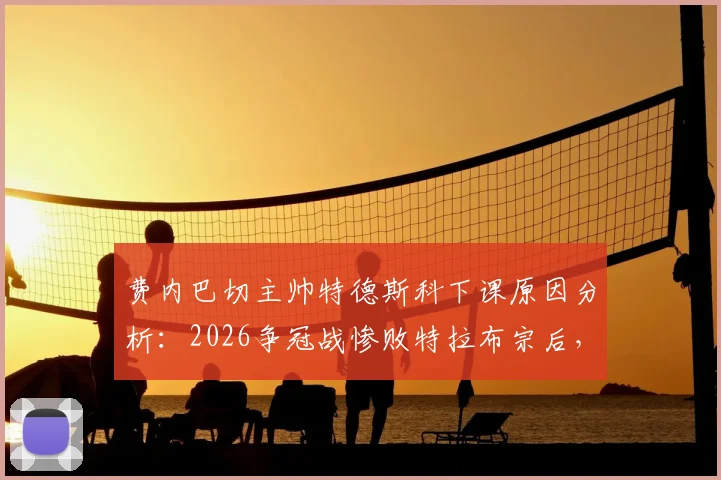 费内巴切主帅特德斯科下课原因分析：2026争冠战惨败特拉布宗后，谁会接手土超豪门帅位？